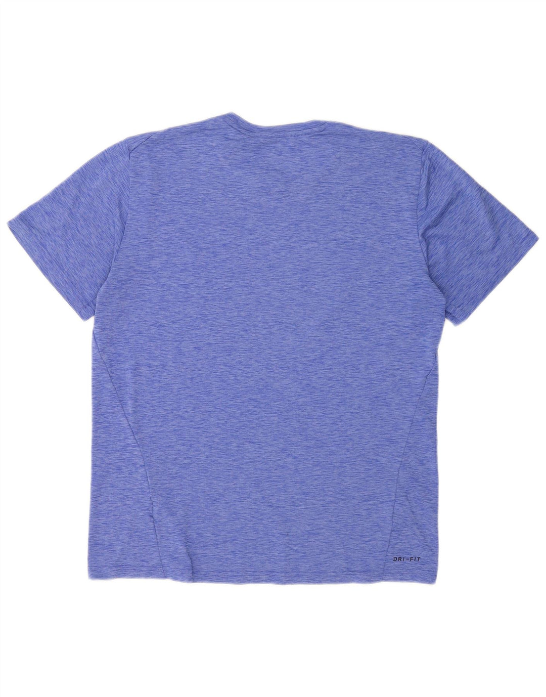 Nike Hommes Dri Fit T-Shirt Haut Large Bleu Moucheté Polyester
