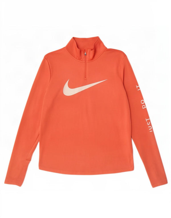 Nike Haut de survêtement à enfiler graphique Dri Fit pour femme UK 16 Large Rose
