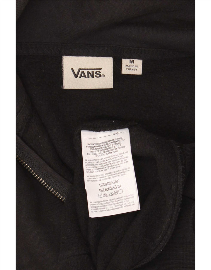 Vans Sweat à capuche zippé pour homme en coton noir moyen