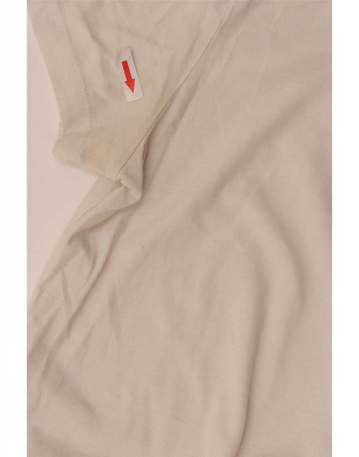 Superdry T-Shirt Homme Blanc Moyen Coton