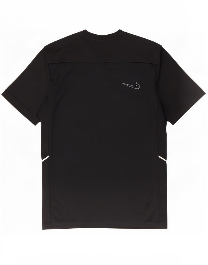 Nike Hommes Dri Fit Slim T-Shirt Haut Noir Moyen Polyester