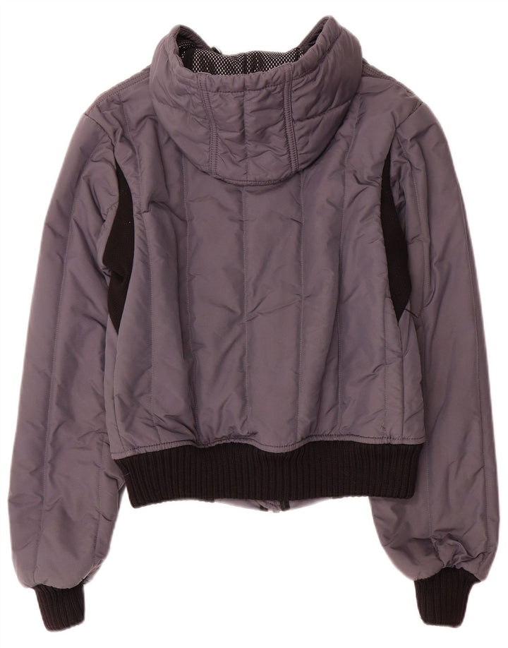 Refrigiwear Veste de pluie à capuche pour femme IT 44 Nylon color block gris moyen