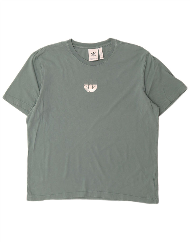 Adidas T-Shirt Homme Haut Grand Bleu Coton