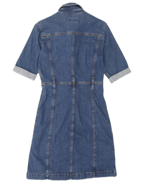 PEPE Jeans Robe en jean pour femme UK 10 Petit Bleu Coton