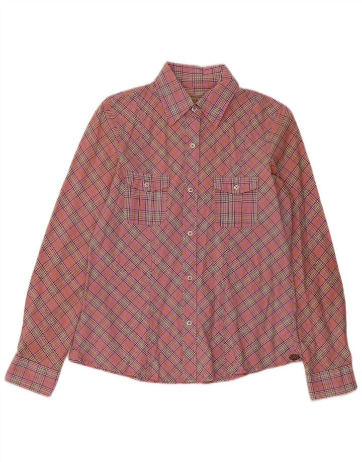 Marlboro Classics Chemise Femme EU 40 Coton à Carreaux Rose Moyen