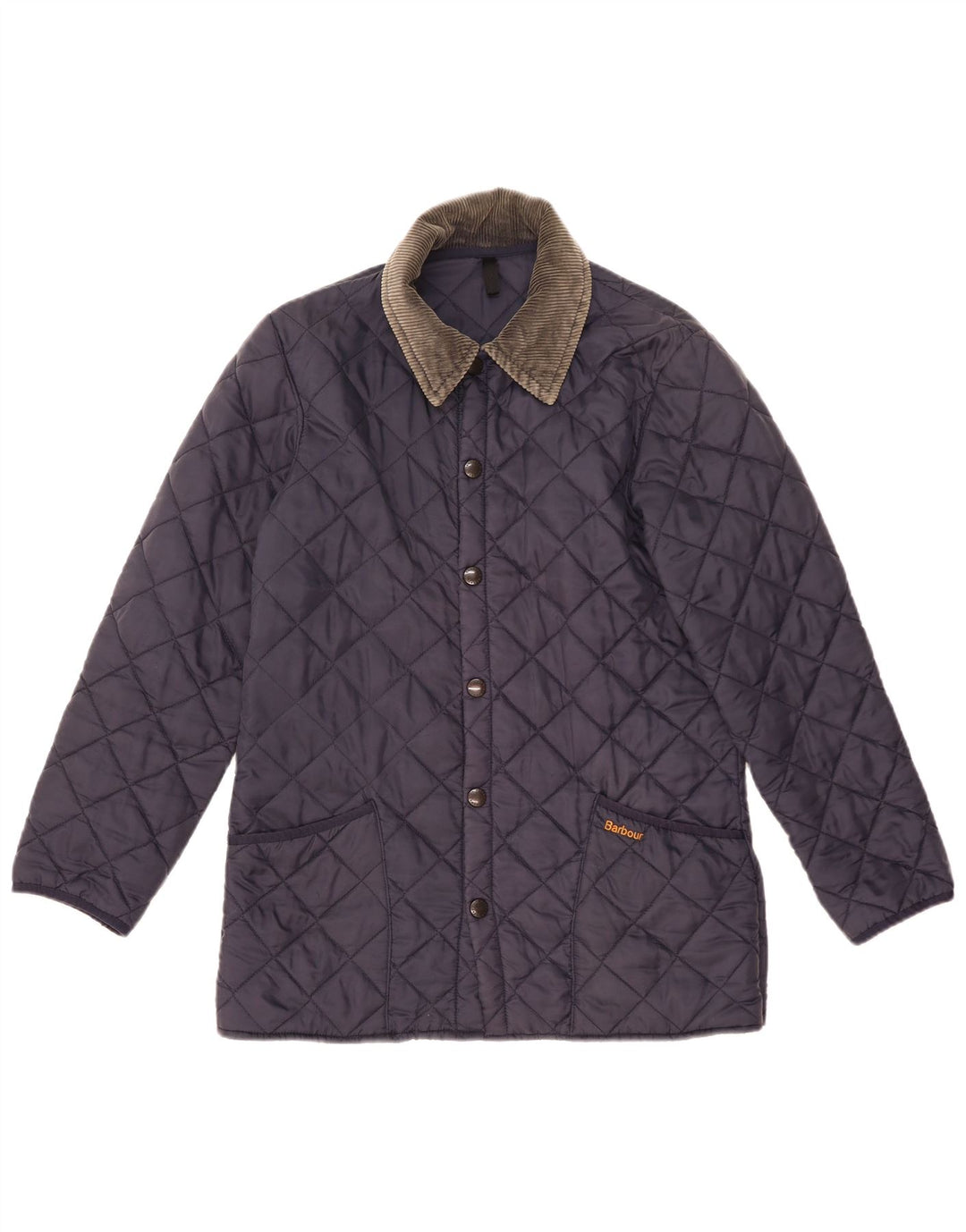 Barbour Veste matelassée pour hommes UK 38 Medium Navy Blue Colourblock