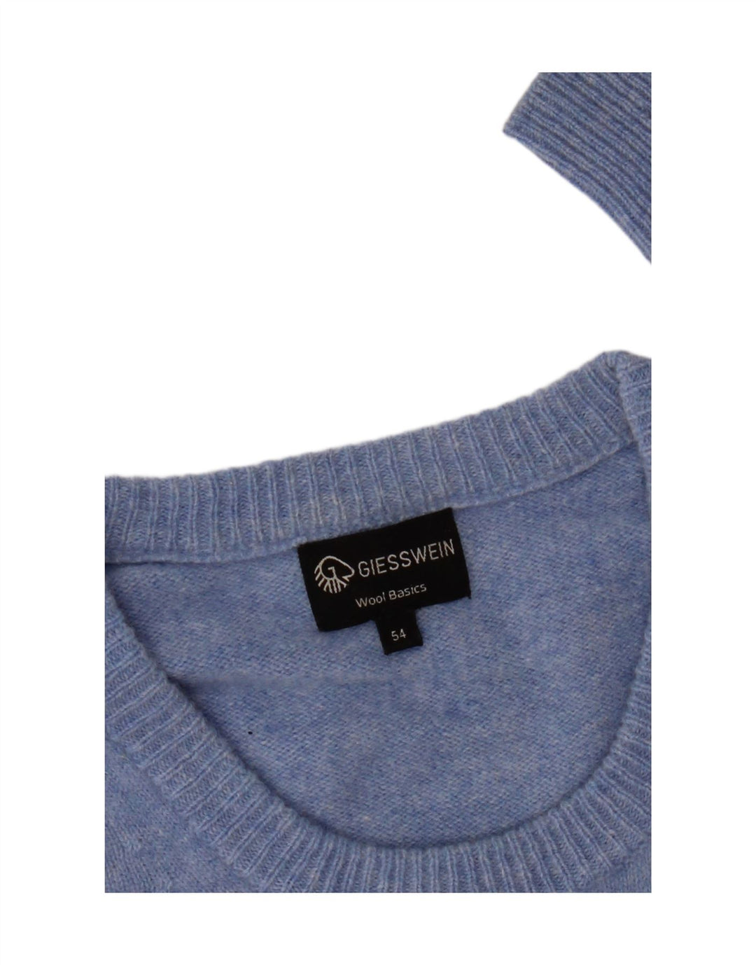 Giesswein Pull à col rond pour homme EU 54 XL Bleu Laine