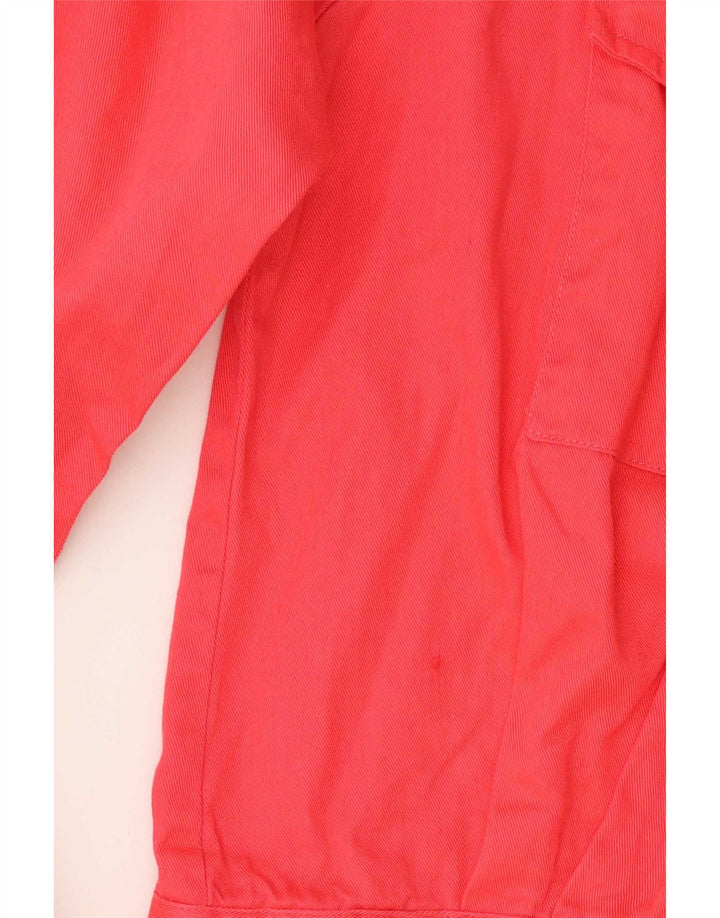 vintage Femme 3 Bouton Blazer Veste UK 16 Grand Coton Rose