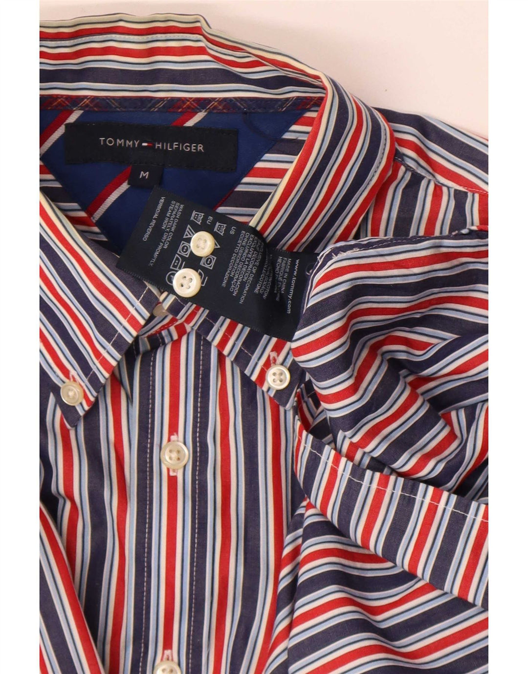 Tommy Hilfiger Chemise Homme Medium Multicolore Pinstripe Cotton