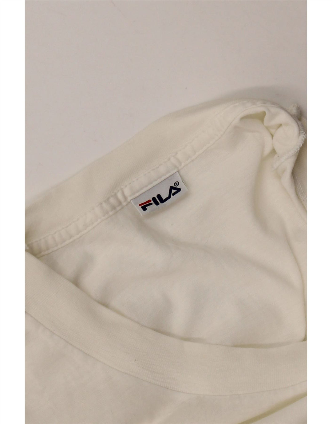 FILA T-Shirt Homme Petit Blanc