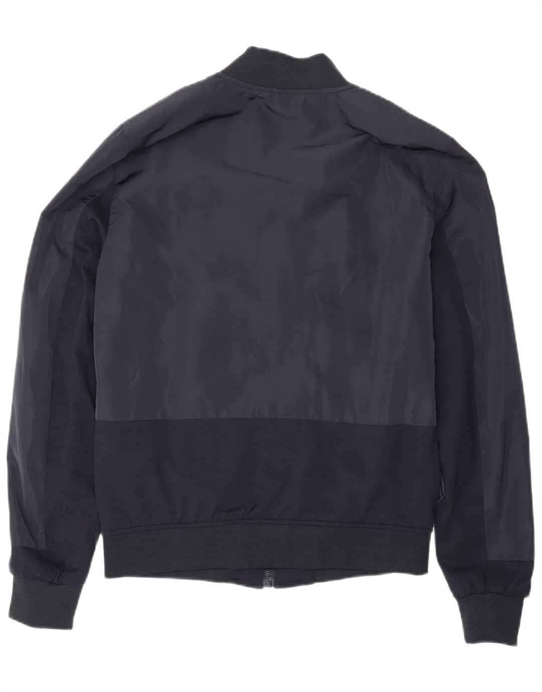 Zara Mens Bomber Jacket UK 38 Medium Bleu Marine Polyester