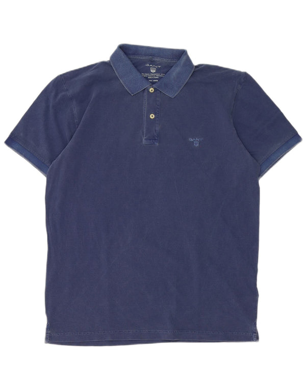 Gant Polo Homme Grand Bleu Coton