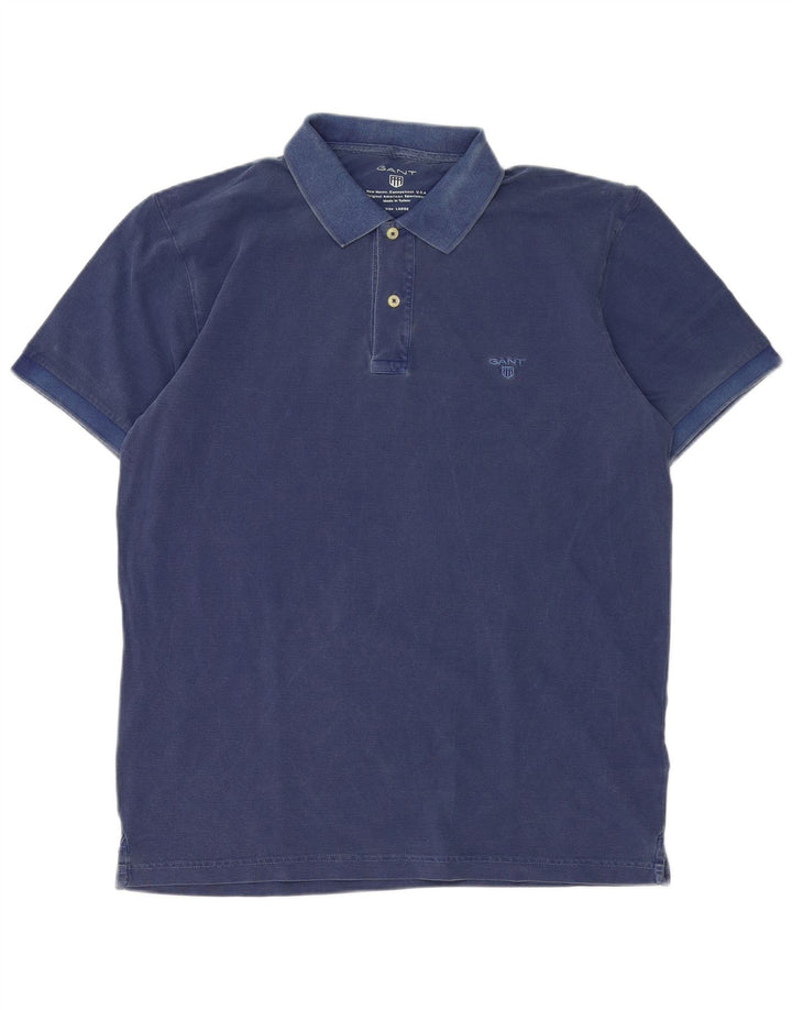 Gant Polo Homme Grand Bleu Coton