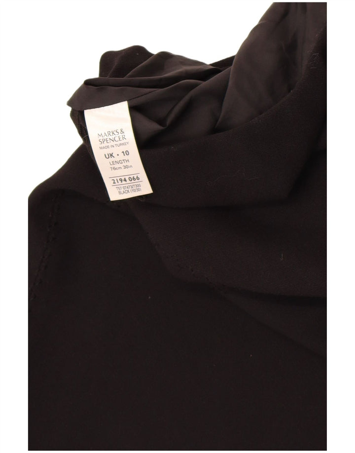 Marks & Spencer Jupe longue pour femme UK 10 Small W26 Noir Polyester