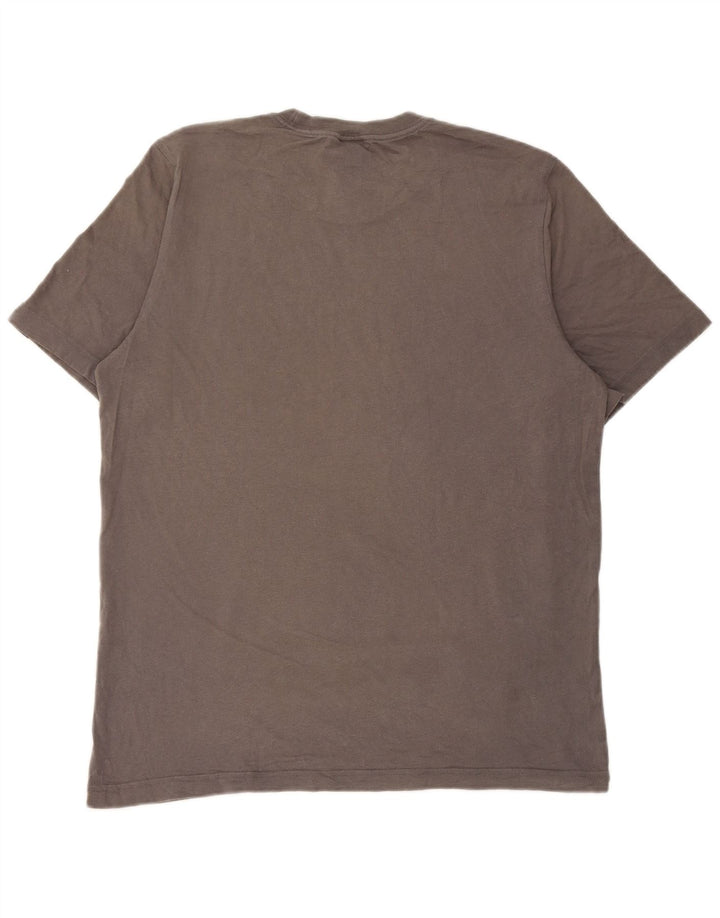 Adidas T-Shirt Graphique Homme Gris Moyen Coton