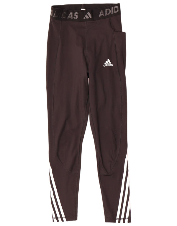 Adidas Aeroready Graphic Leggings pour femme UK 8/10 Petit Noir