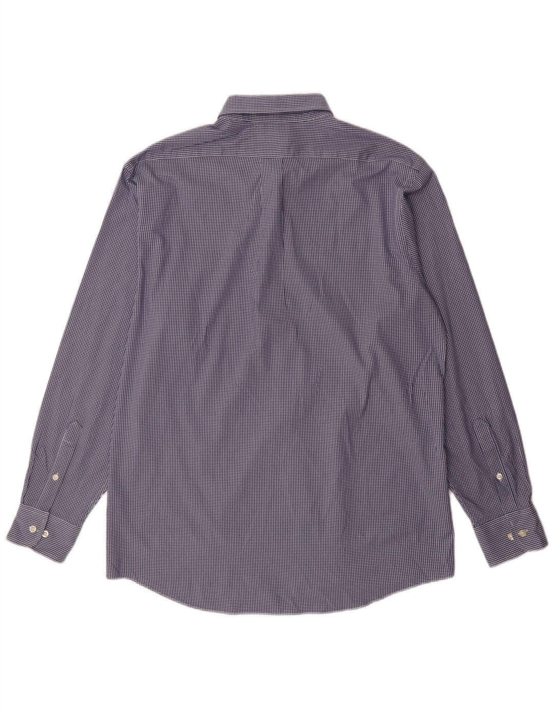 Chaps Chemise coupe régulière pour homme Taille 16 1/2 Grand coton vichy bleu