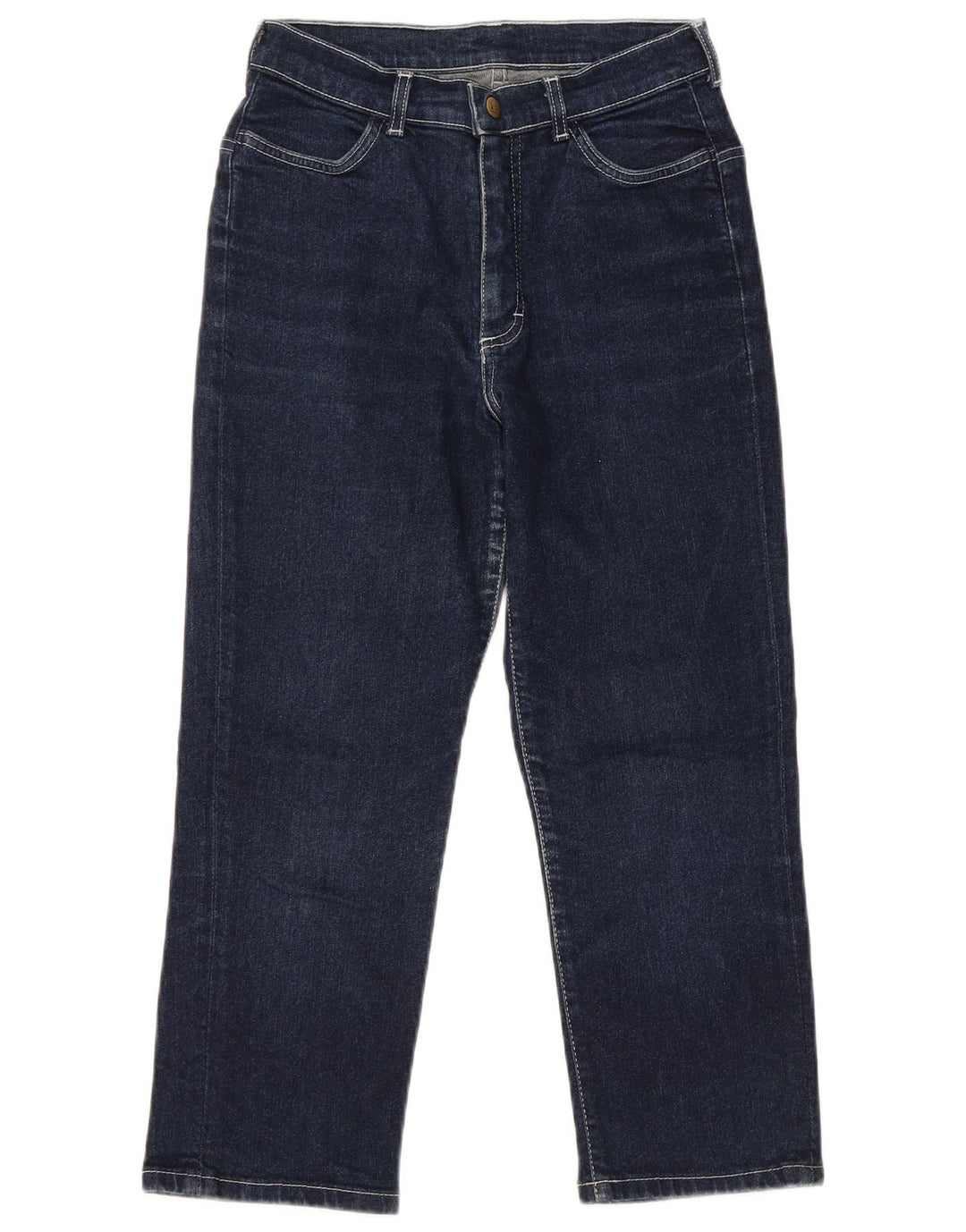 LEE Jean Capri Femme W28 L22 Bleu Marine Coton