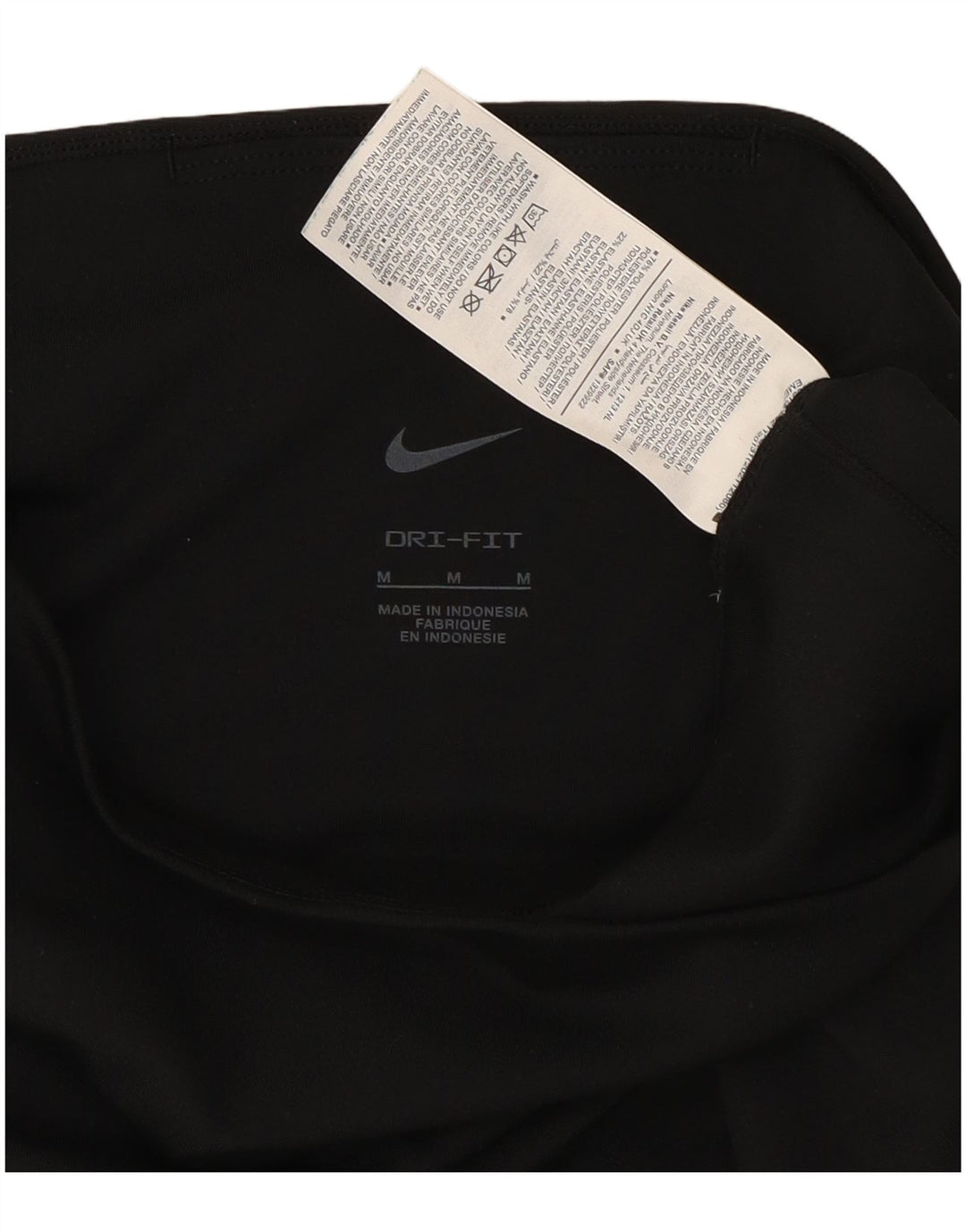 Nike Legging Capri Dri Fit Femme UK 12 Noir Moyen Polyester