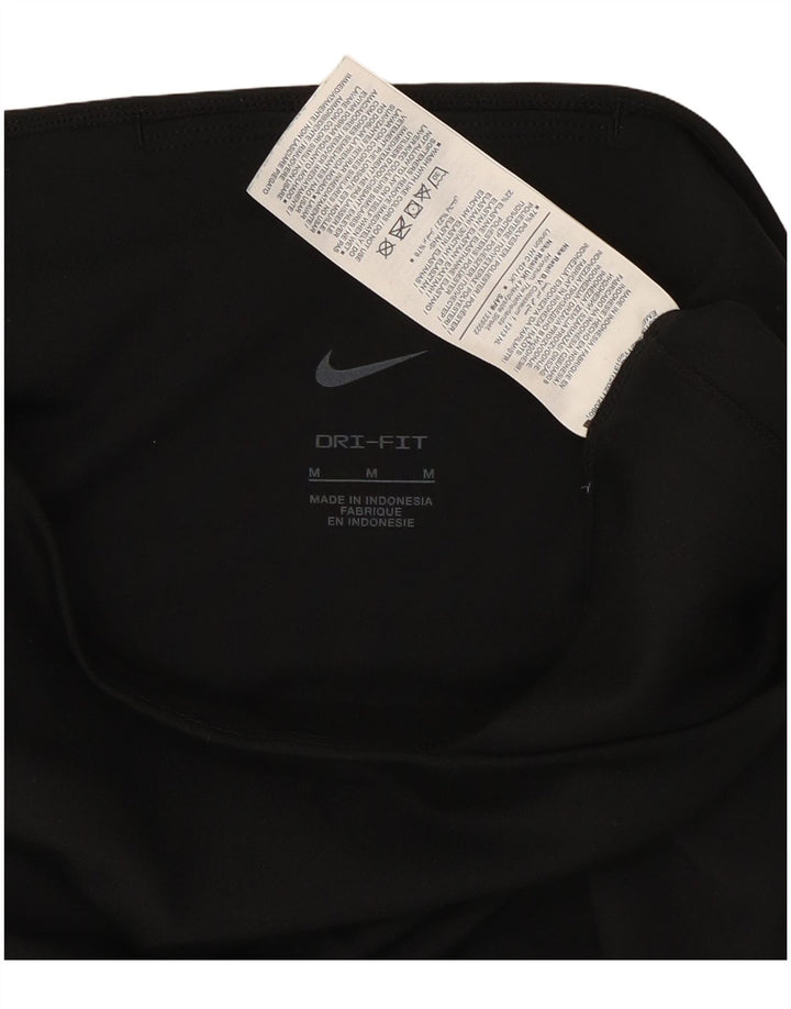 Nike Legging Capri Dri Fit Femme UK 12 Noir Moyen Polyester