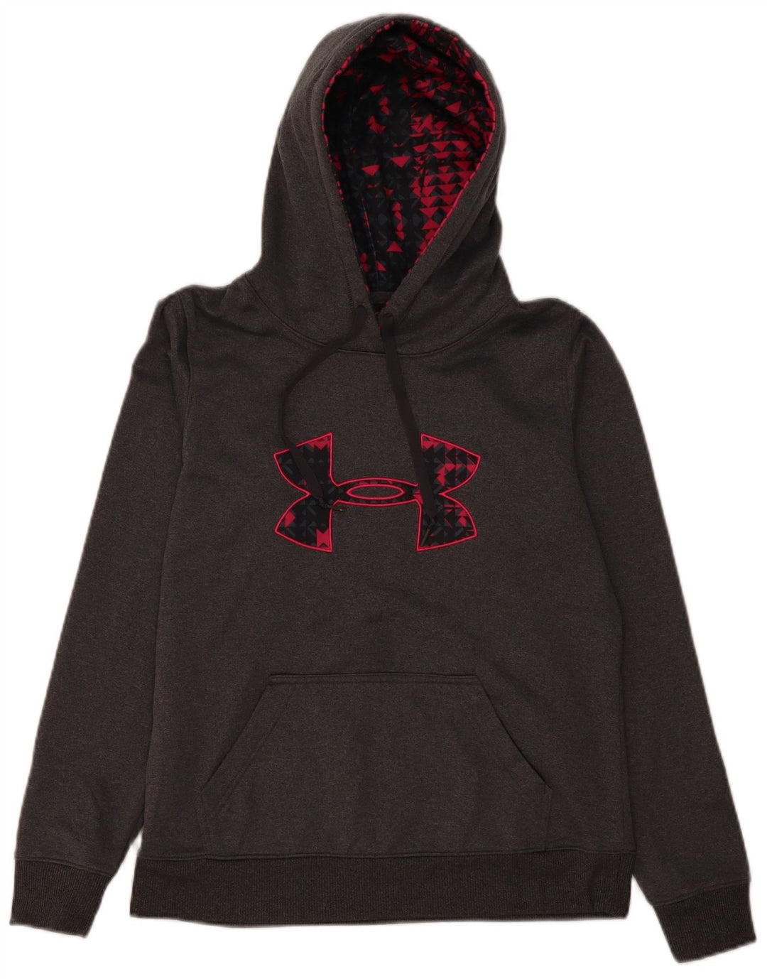 Under Armour Pull à capuche surdimensionné graphique pour femme UK 10 Petit Gris