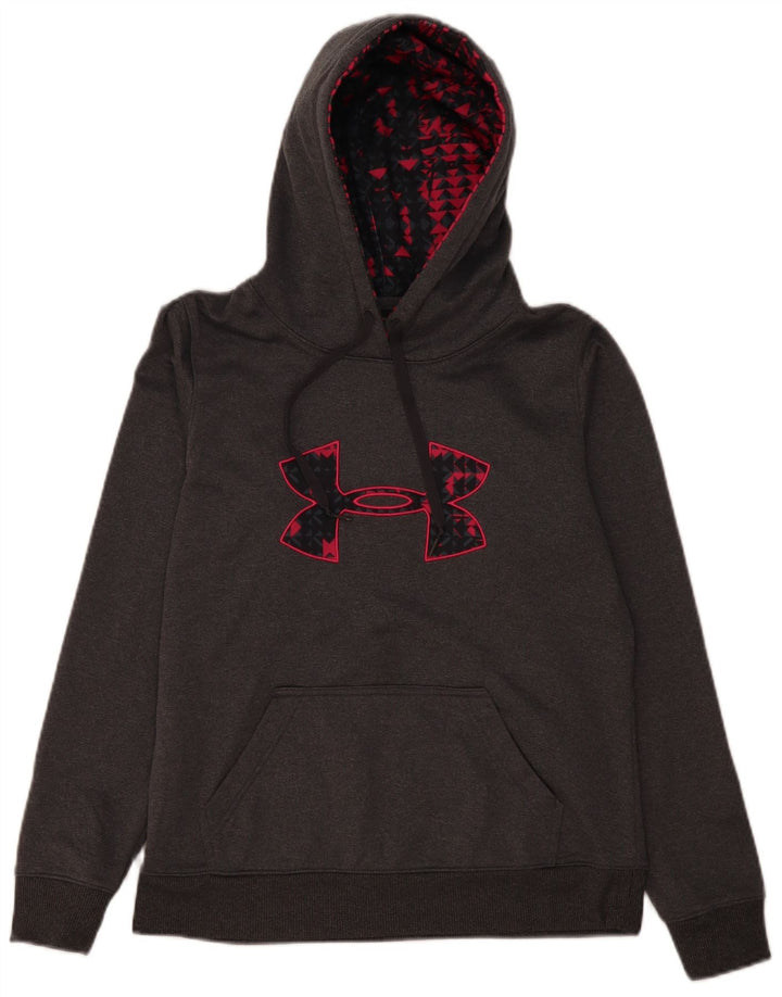 Under Armour Pull à capuche surdimensionné graphique pour femme UK 10 Petit Gris