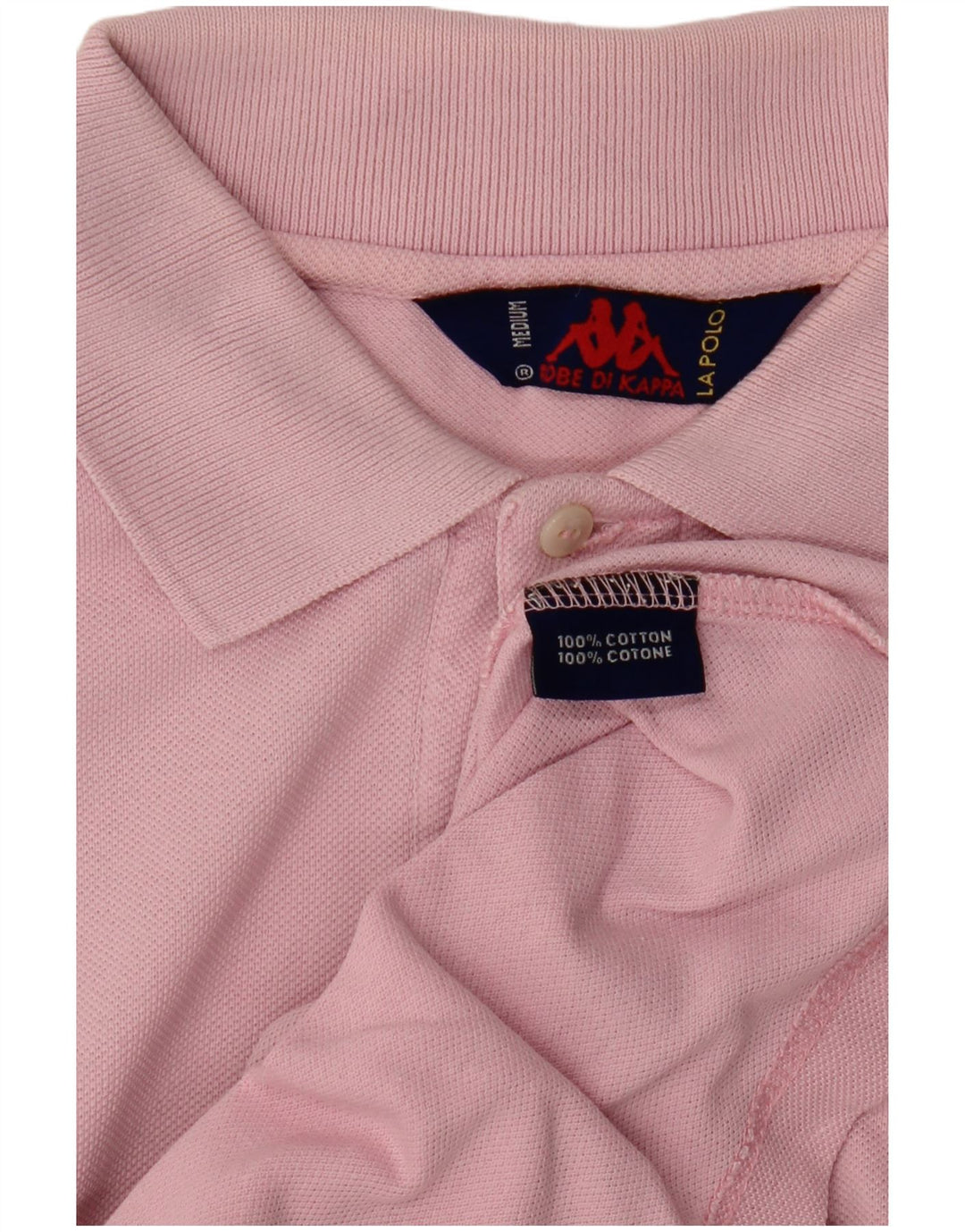 KAPPA Polo Homme Rose Moyen Coton