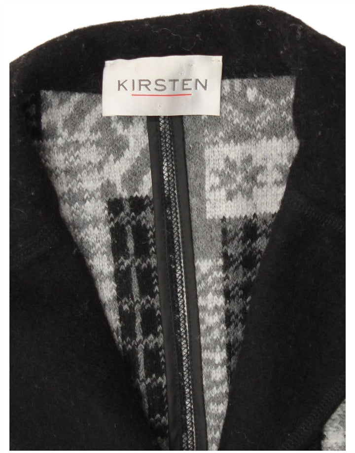 KIRSTEN Womens 4 Button Blazer Jacket UK 16 Large Grey Patchwork