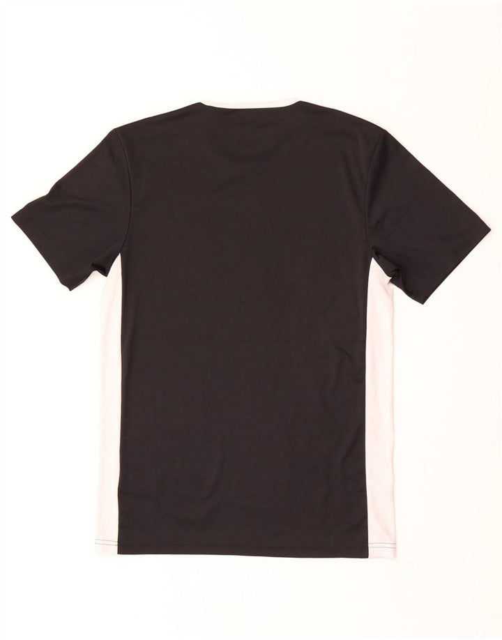 Adidas Hommes Climalite T-Shirt Haut Petit Noir Colorblock Polyester