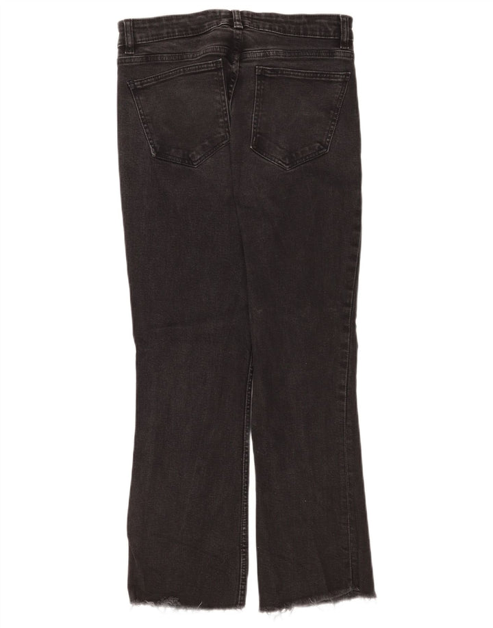 Zara Jean court bootcut pour femme EU 42 Large W32 L24 Noir