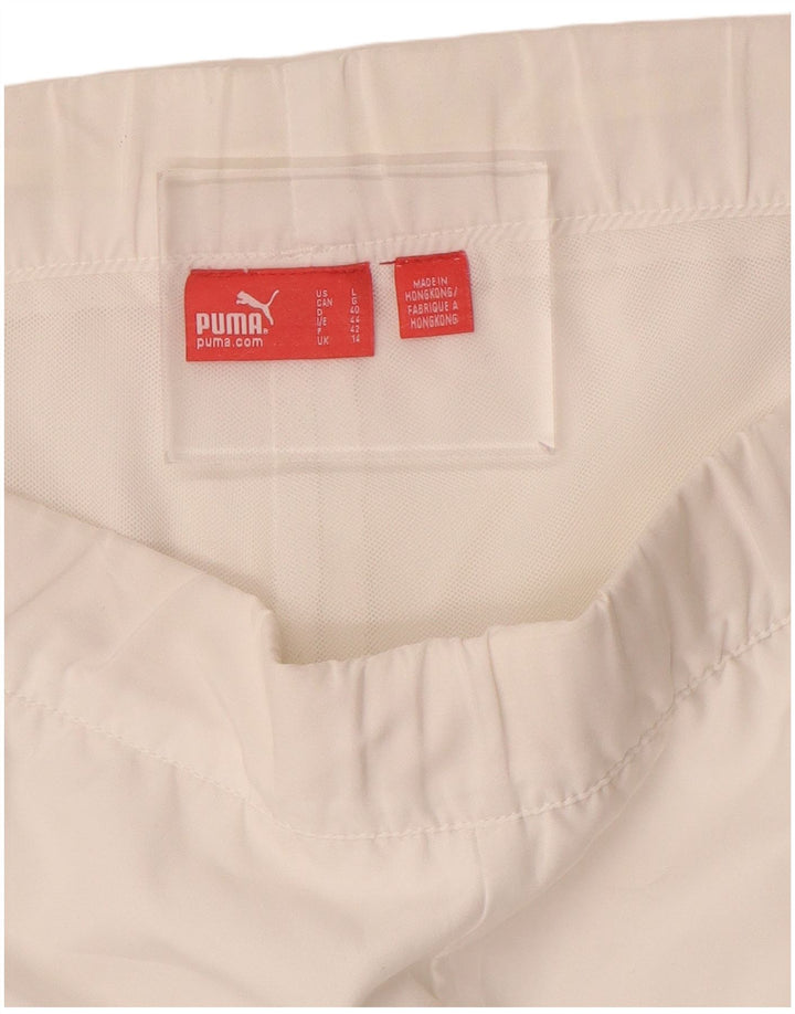 Puma Pantalon de survêtement pour femme UK 14 Large Blanc