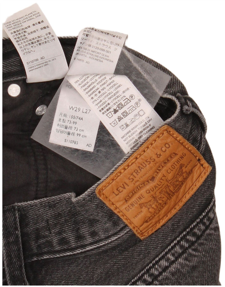 LEVI'S Jean ample taille haute femme W29 L27 gris coton