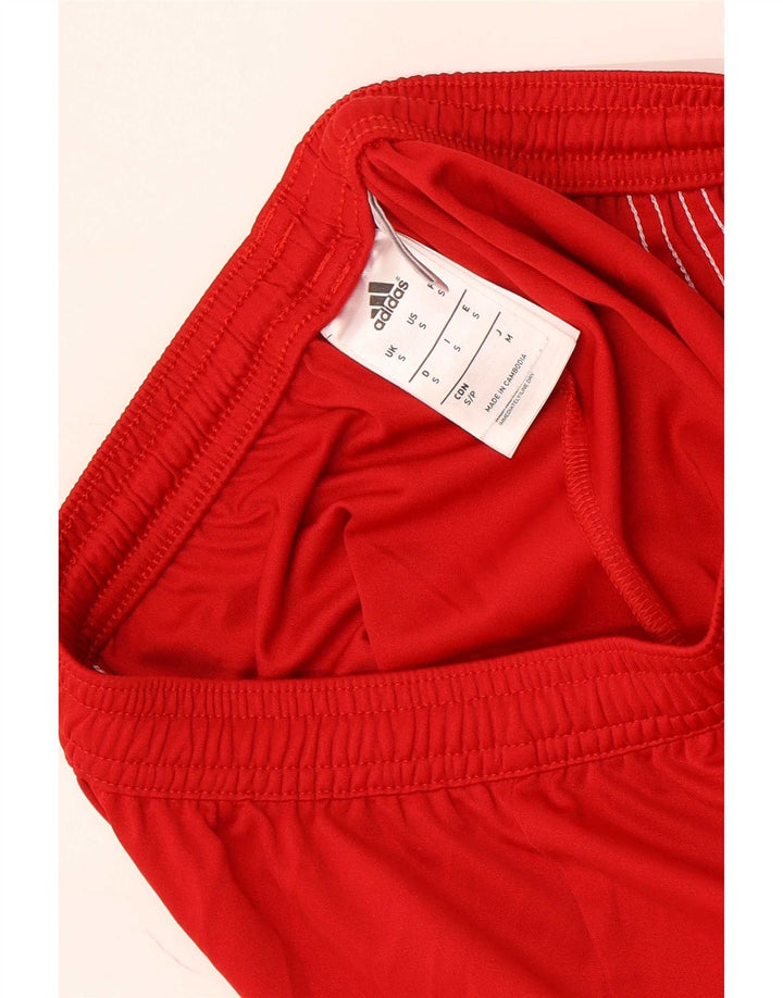 Adidas Short de sport Climalite pour homme Petit Rouge Polyester Colorblock