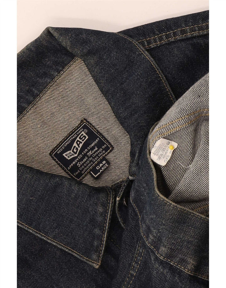 Gas Veste en jean pour femme UK 16 Grand coton bleu marine