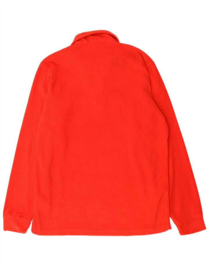 Brugi Pull polaire à col zippé pour homme, grand rouge, polyester