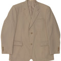 Vintage Homme 2 Bouton Blazer Veste UK 44 2XL Gris Polyester