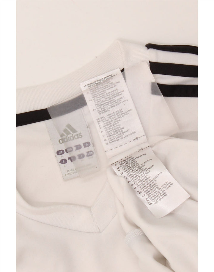 Adidas Hommes Climalite T-Shirt Haut Petit Blanc Polyester