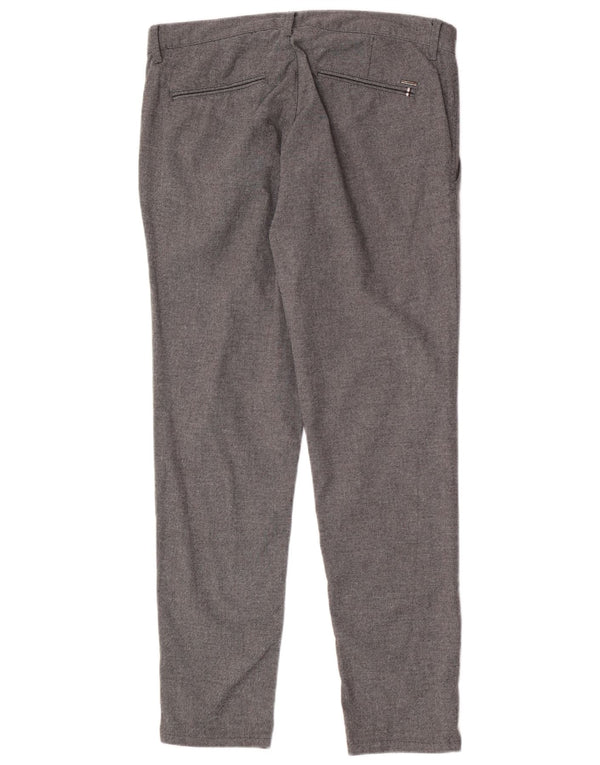 Zara Pantalon Chino Slim Homme EU 42 Large W32 L28 Gris