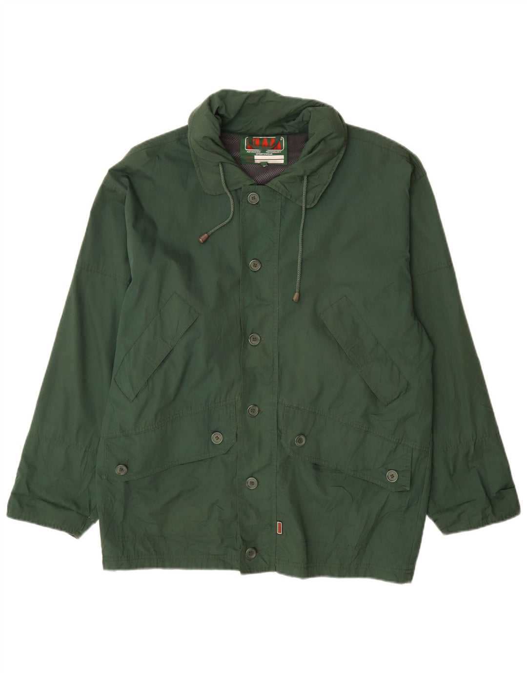 Slam Veste de pluie coupe ample pour homme UK 36 Petit Vert Polyester