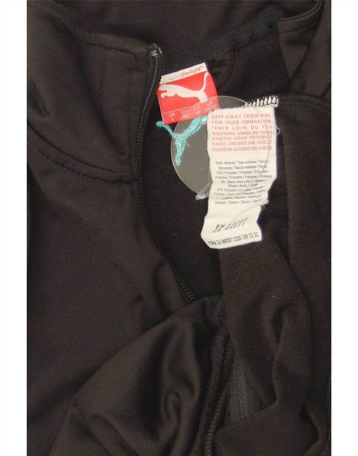 Puma Veste de survêtement graphique garçon 11-12 ans Noir Polyester