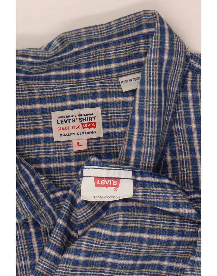 Levi's Chemise Homme Grand Carreau Bleu Coton