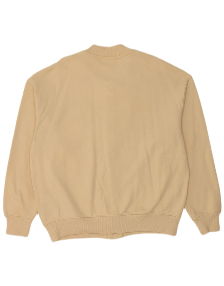 Zara Veste Varsity Homme UK 42 XL Coton Beige