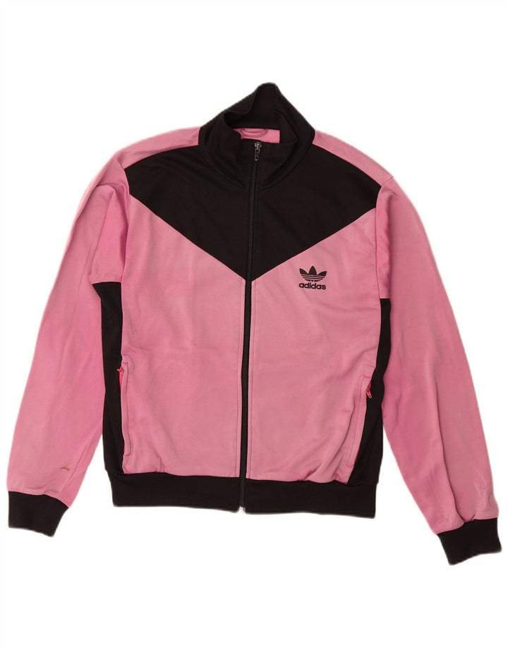 Adidas Veste de survêtement pour femme EU 40 Rose moyen Colourblock Polyamide