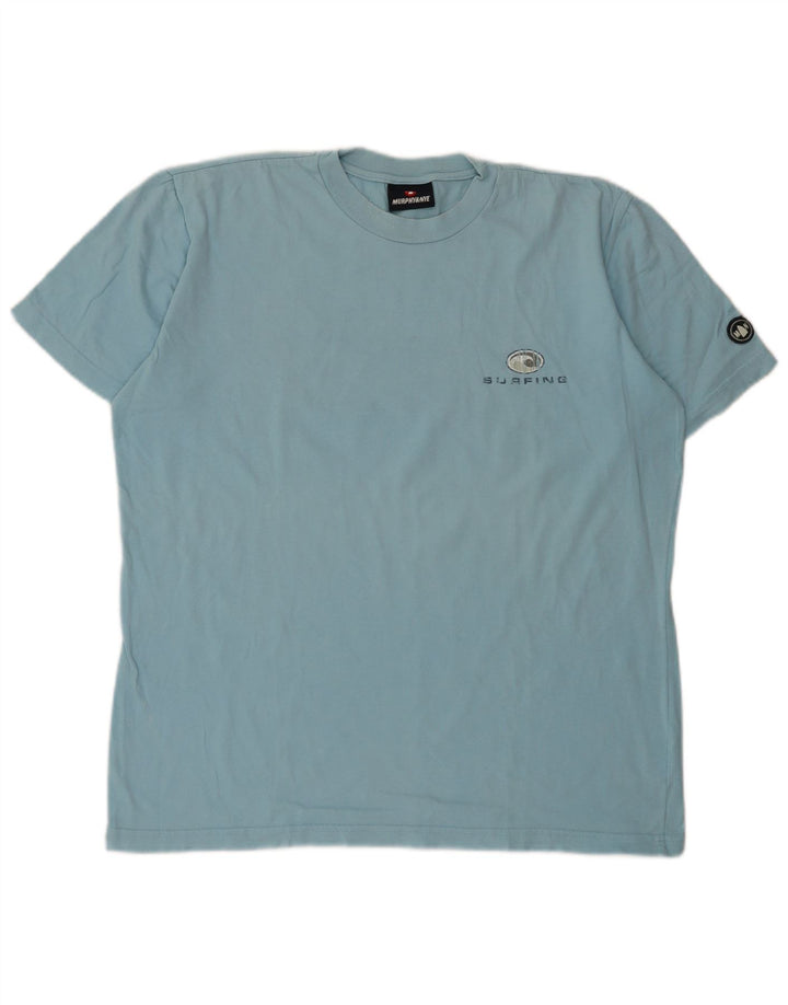 Murphy & Nye T-shirt graphique pour homme en coton bleu moyen