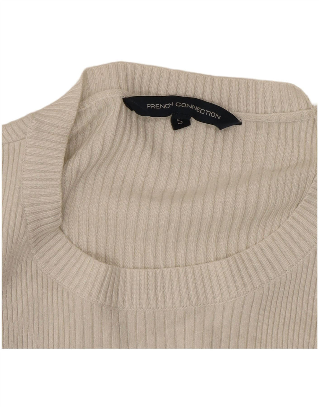French Connection Haut à manches longues pour femme UK 10 Small Blanc
