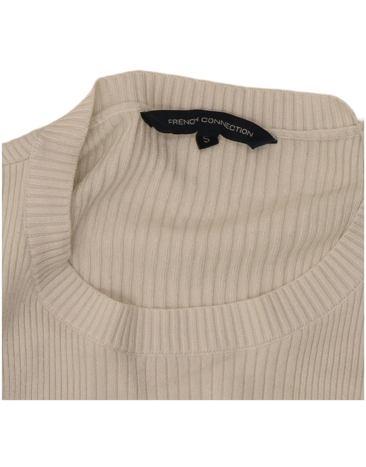 French Connection Haut à manches longues pour femme UK 10 Small Blanc