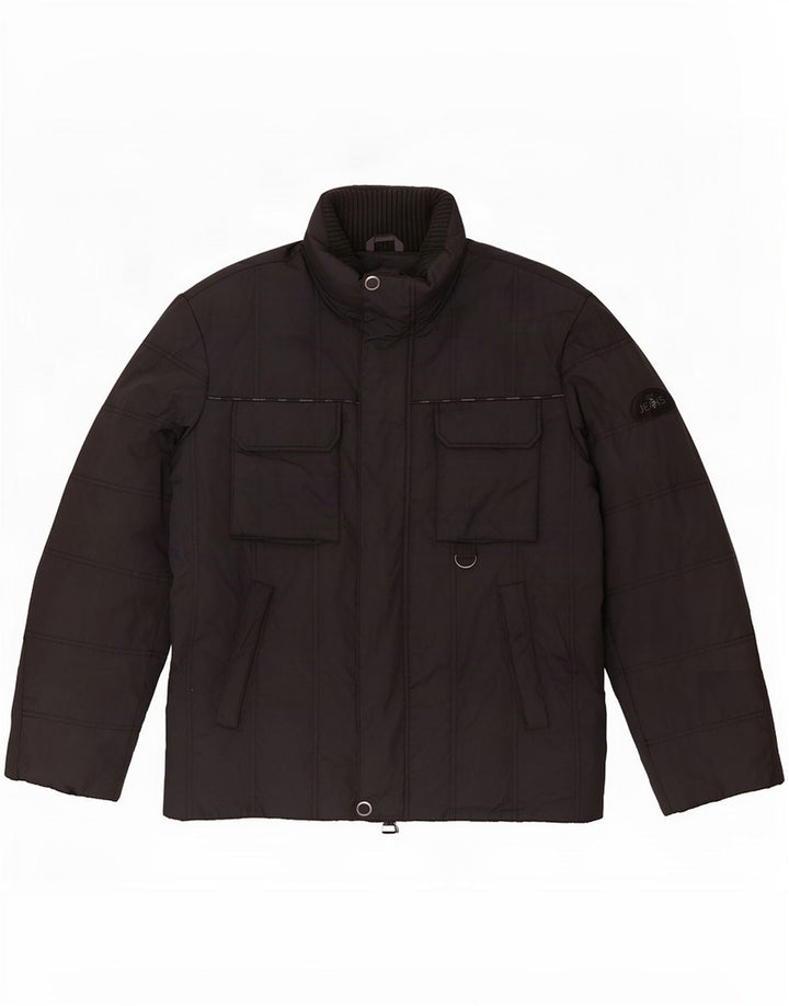 Trussardi Jeans Veste matelassée IT 48 Medium Noir Polyester Homme