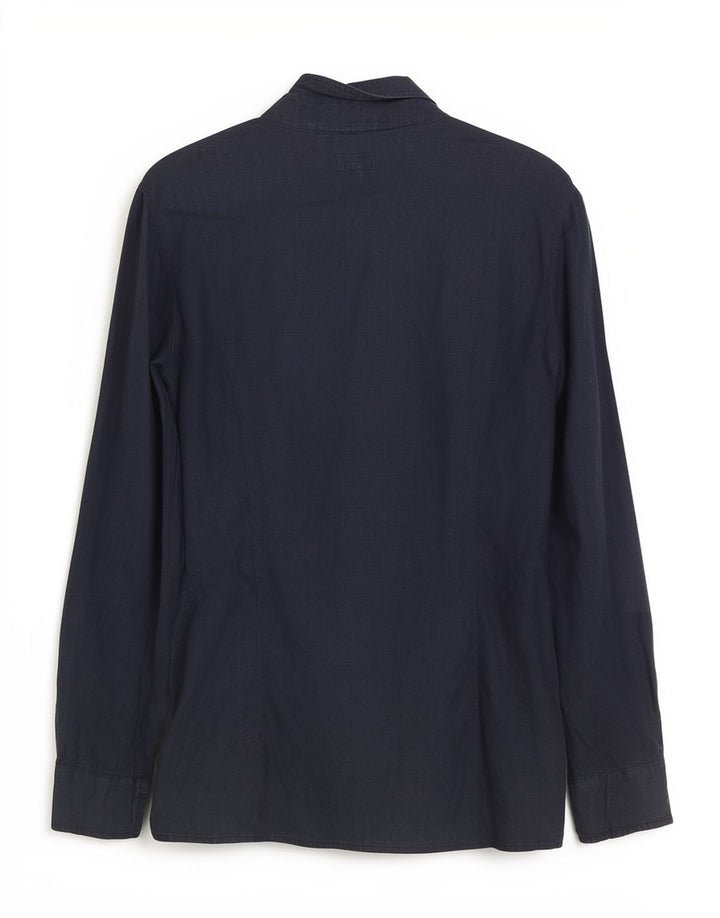 Armani Jeans Chemise Pull Femme IT 42 Lin Bleu Marine Moyen