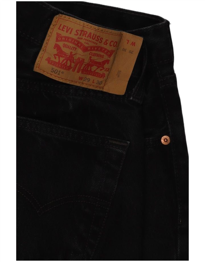 Levi's Jean Droit 501 Homme W29 L30 Noir Coton