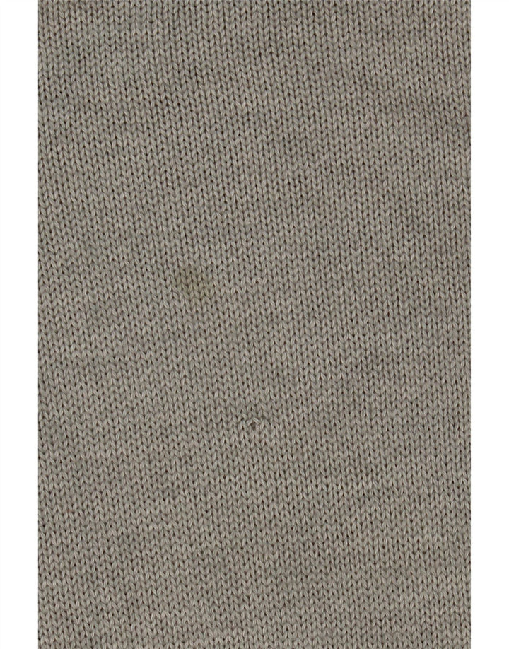 VELENO Pull col roulé pour homme en laine gris à losanges/diamants